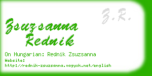 zsuzsanna rednik business card